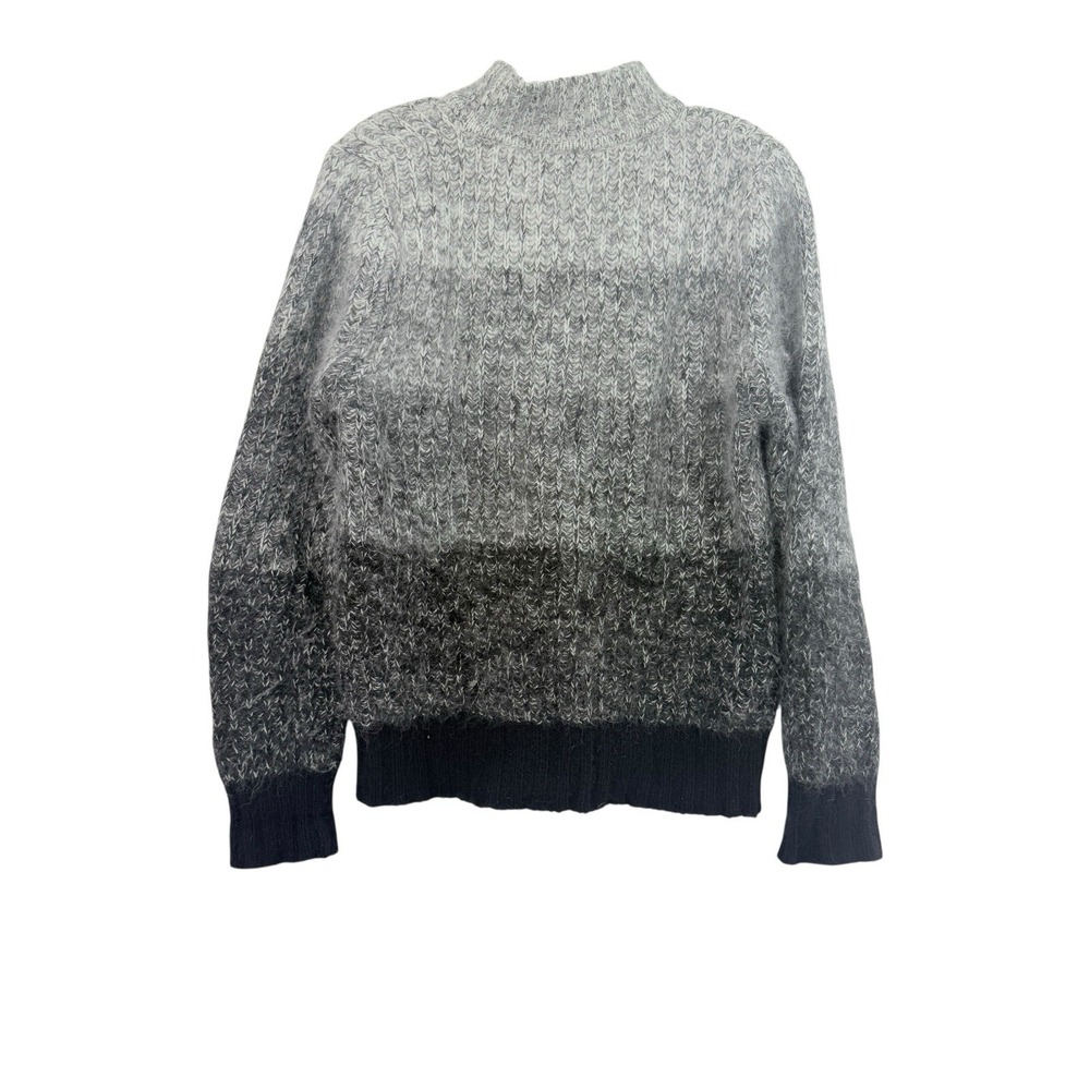Women's White Stag S Angora/Lambs Wool/nylon Blend Pullover Sweater Black gray